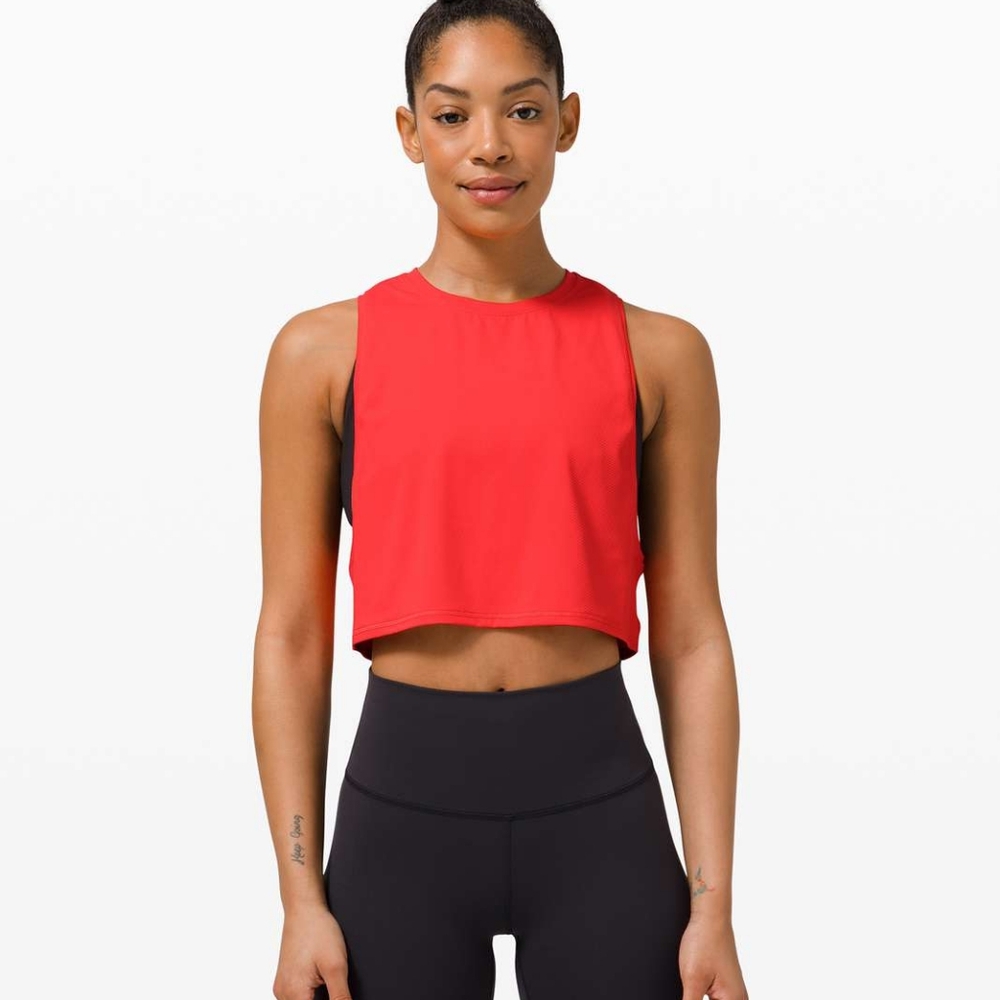 Lululemon Muscle Love Crop Tank *hot Pink